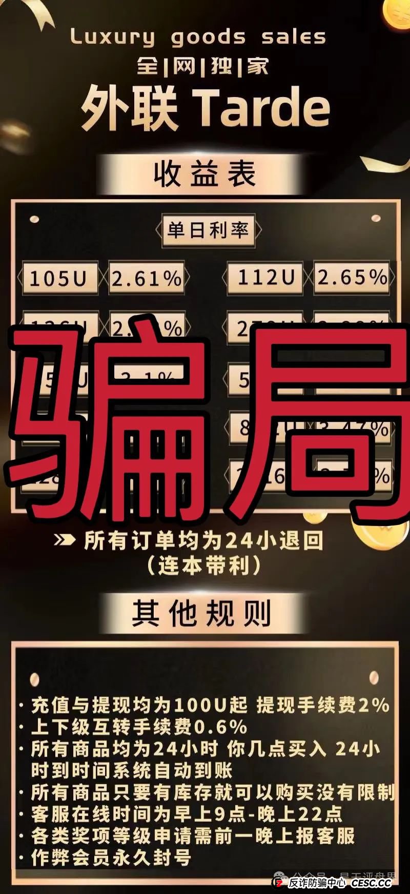 【外联Trade】分红类资金盘骗局,典型的一轮圈杀猪盘,看见一定要远离!(2) 【外联Trade】分红类资金盘骗局,典型的一轮圈杀猪盘,看见一定要远离!(2)