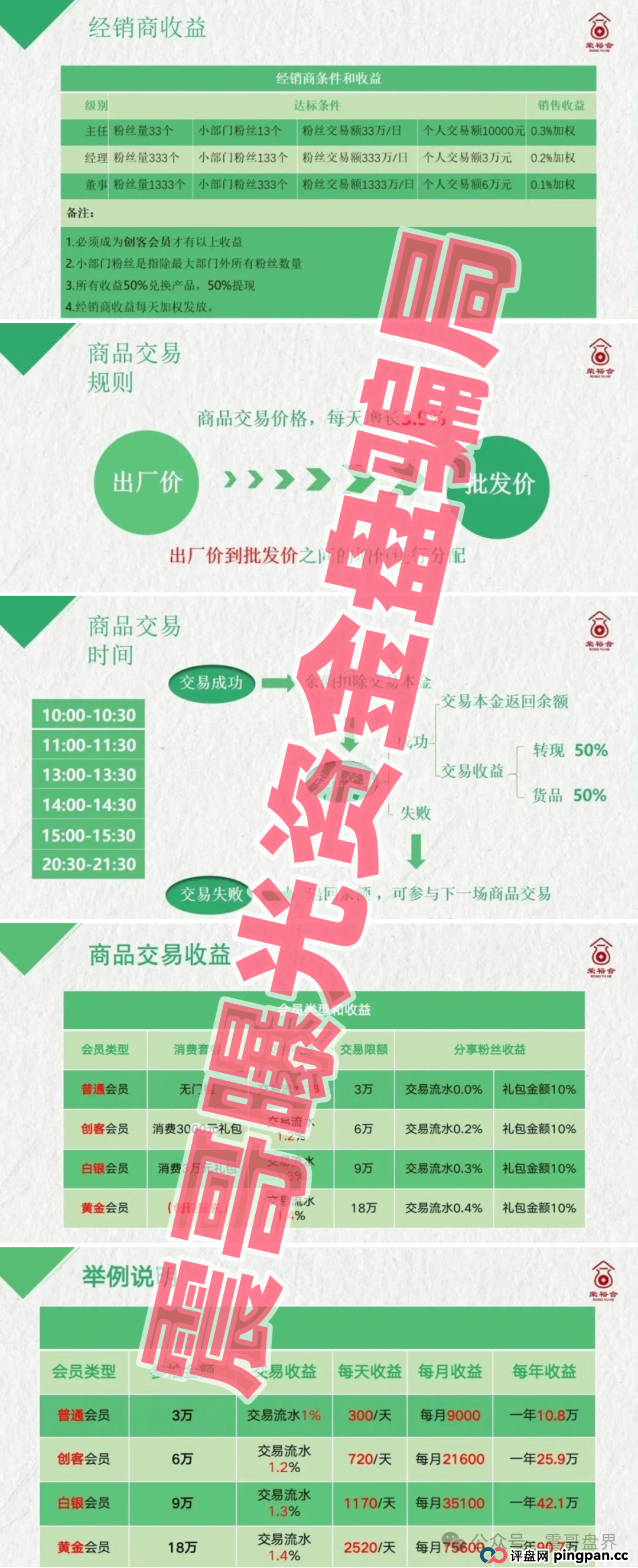 荣裕合崩盘预警：震哥带你扒开资金盘套路(2)