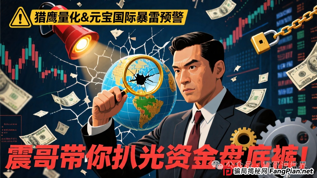 【猎鹰量化&amp;amp;元宝国际暴雷预警】震哥带你扒光资金盘底裤！