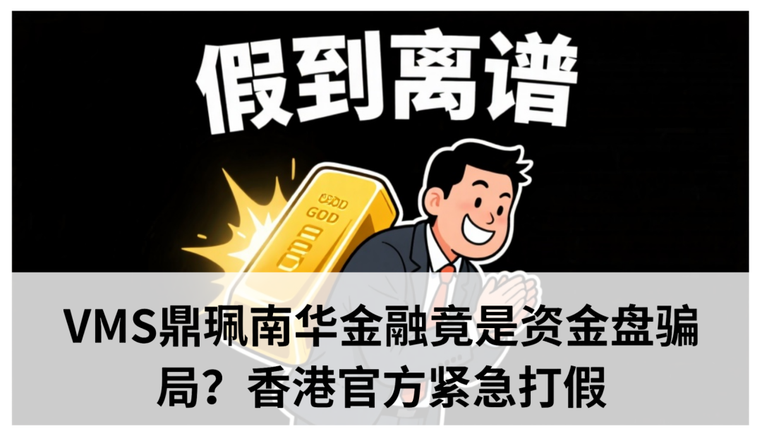 vms鼎佩跟投是真的吗？VMS鼎珮南华金融竟是资金盘骗局？香港官方紧急打假​(1)