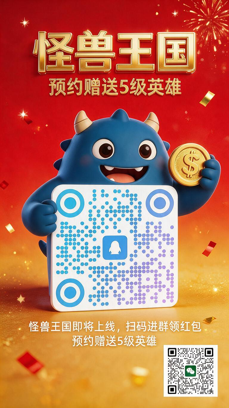 【怪兽王国】7月28日首码上线，零撸爬楼模式，预约赠送5级英雄和红包，名额只有2000，同时招募团队长，拉群有福利！(2)